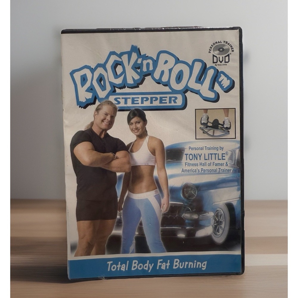 TONY LITTLE Rock n Roll Stepper DVD Total Body Fat Burning! 🔥 New Sealed
